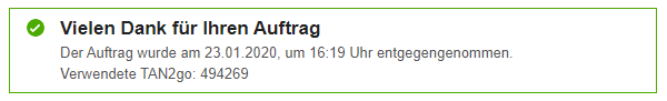 Dauerauftrag auf DKB Kreditkarte ist eingerichtet