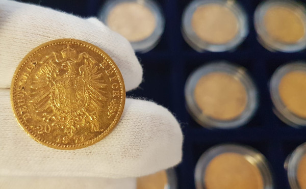 Deutsche Reichsmark in Gold