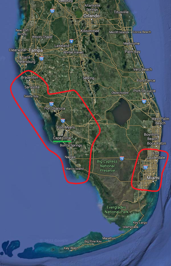 Immobilien-Karte Florida