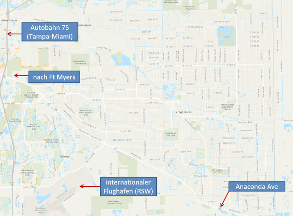 Lehigh, Florida: Grundstück auf Karte