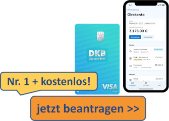 kostenloses DKB-Konto mit gebührenfreier Visa Card beantragen