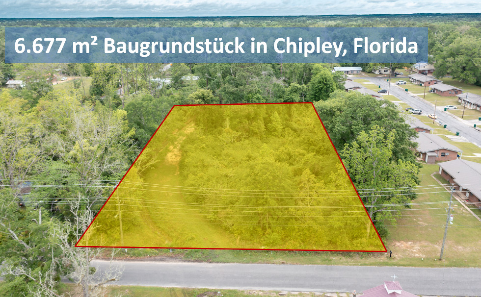 Großes Baugrundstück in Chipley, Florida