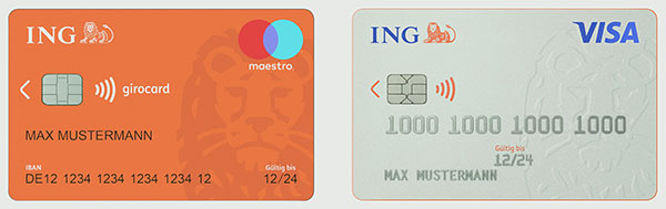 ING-DiBa Girocard und Visa Card