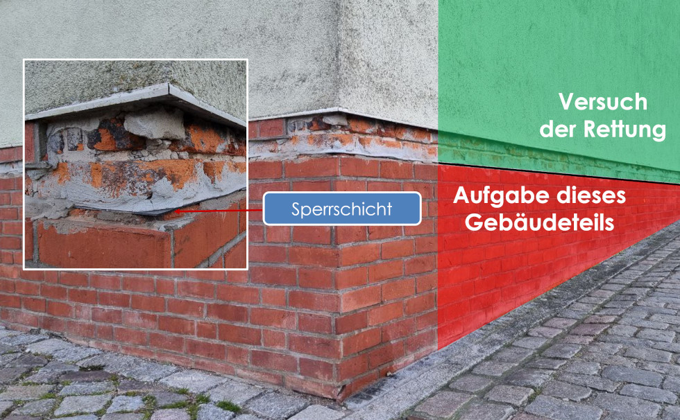 Mauerfeuchte Sperrschicht