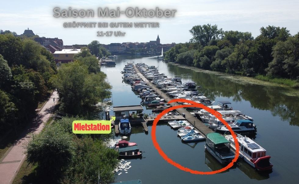 Bootsverleih im Yachthafen Havelberg