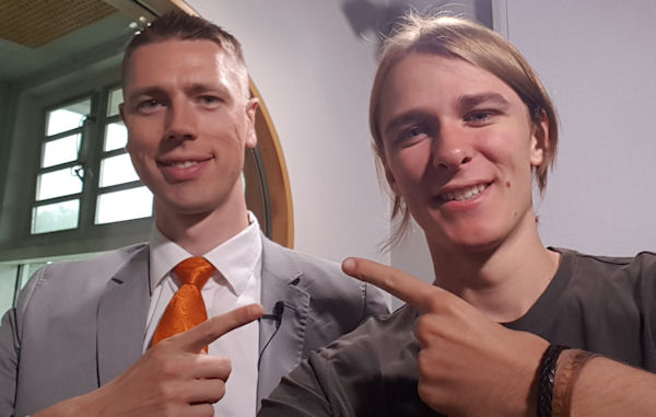 Jannis Riebschläger und Richard Banks