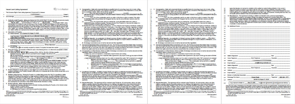 Listing Agreement in Florida