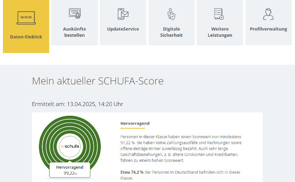 Mein Schufa Score