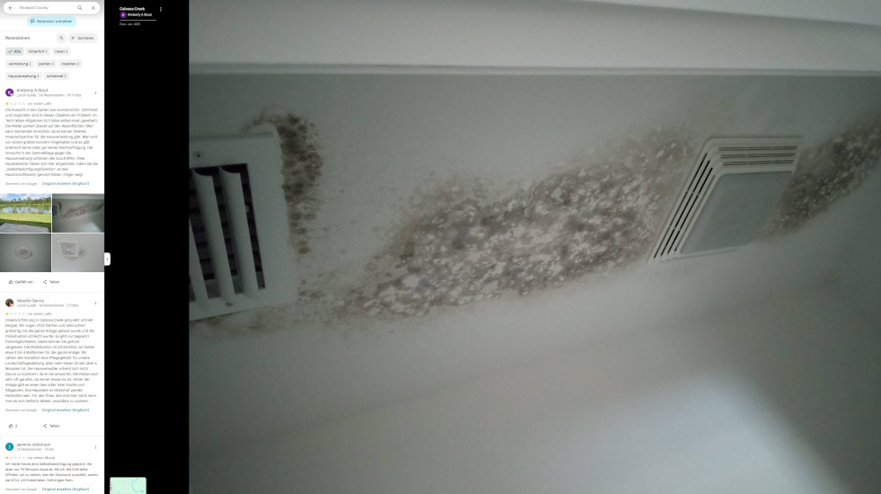 Google Bewertung zu Caloosa Creek