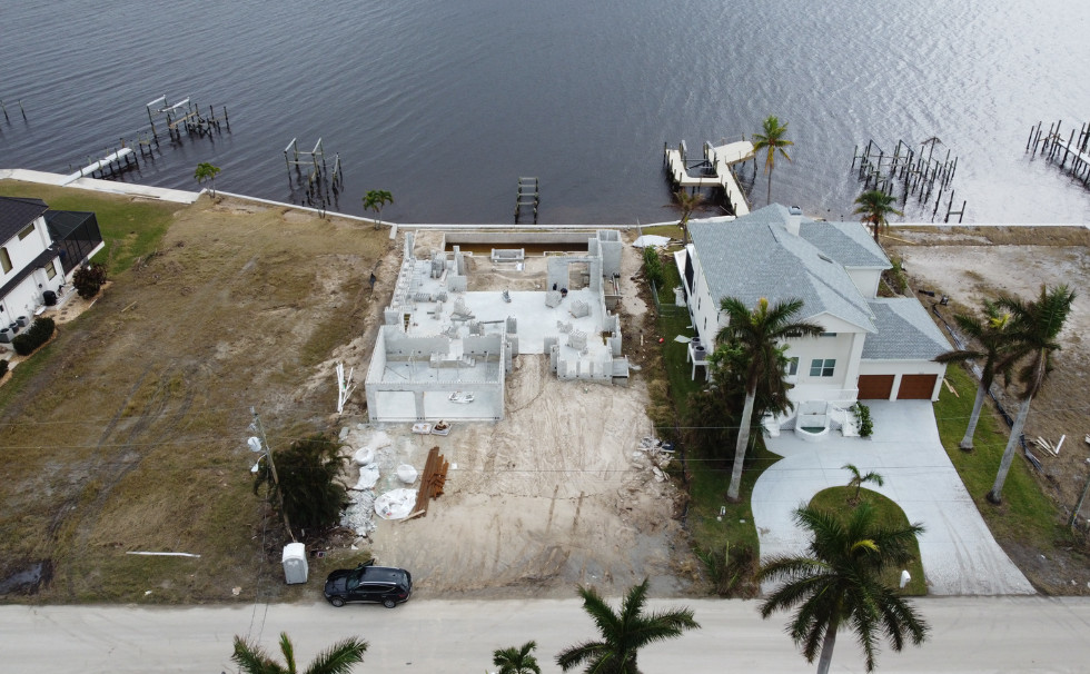 Baustelle nahe Boatshouse Cape Coral