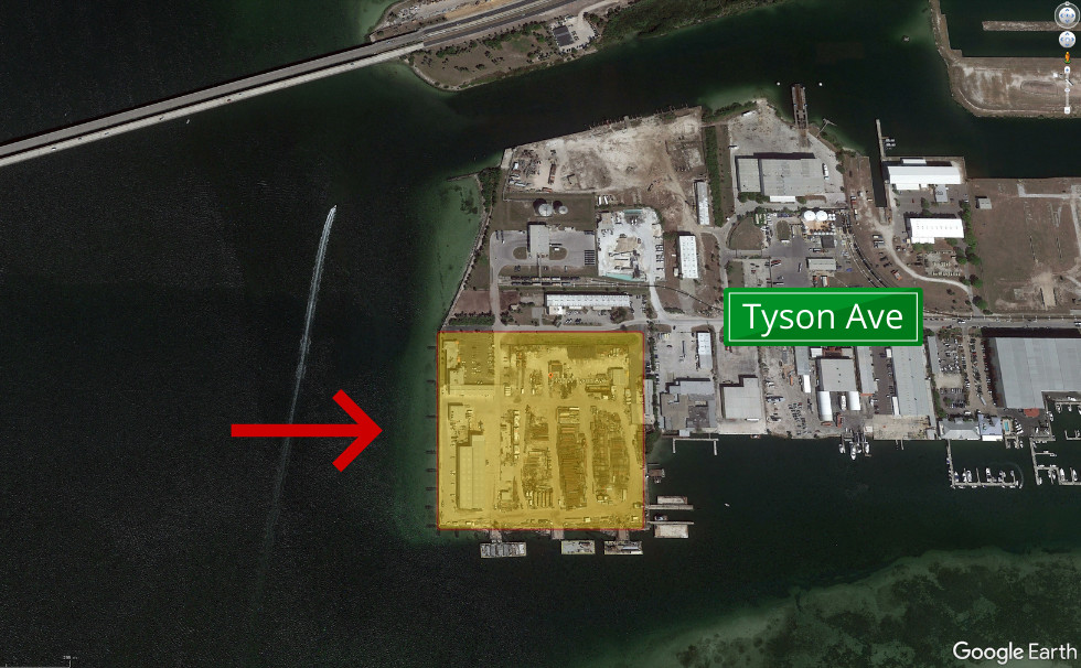 Gelände bevor MAA Breakwater entstand