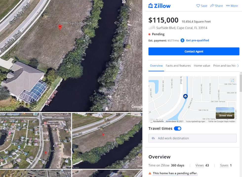Negativ-Beispiel in Cape Coral