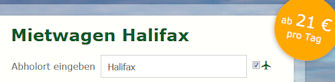 Mietwagen billiger Halifax