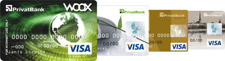 Visa Cards der AS PrivatBank