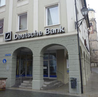 Filiale der Deutschen Bank in Memmingen