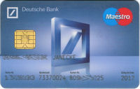 bank card, Deutsche Bank