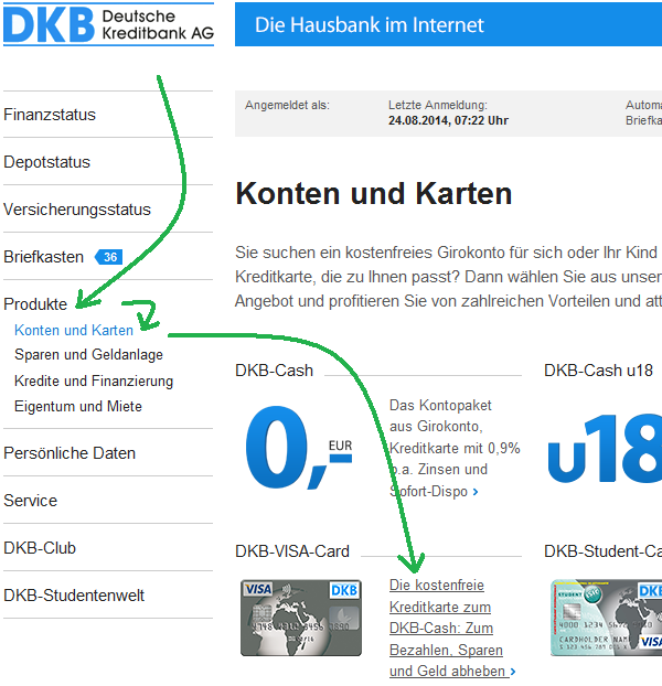 How To Apply For A Visa Credit Card At The Dkb Instructions