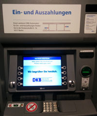 Einzahlungsautomat der DKB