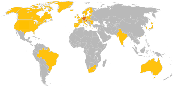 DKB Legitimation nach Ländern - Karte