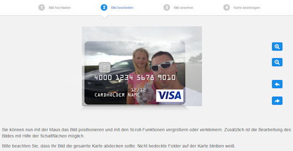 DKB Kreditkarte mit persönlichem Motiv