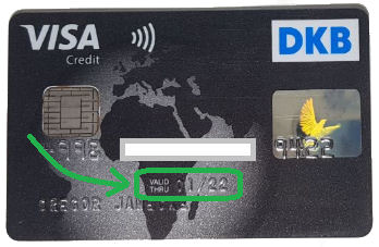 DKB Visa Card Gültigkeit