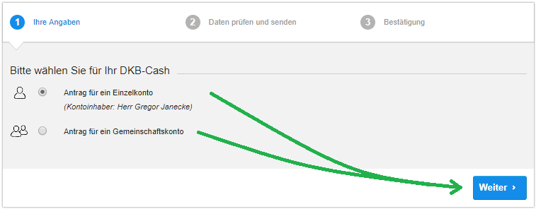 DKB zweites Konto eröffnen