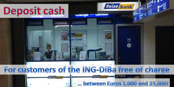 ING-DiBa deposit cash in Germany