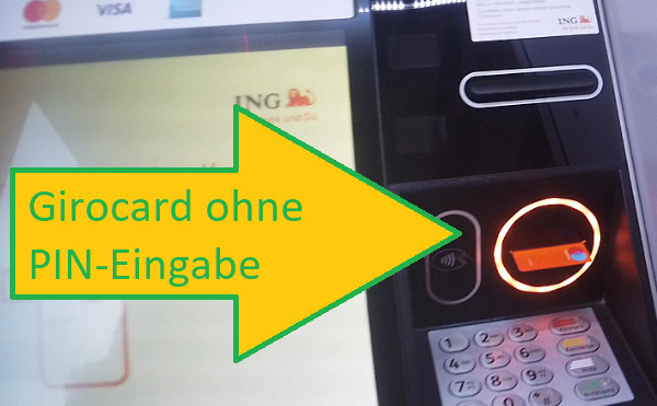 Geld einzahlen mit der Girocard bei der ING