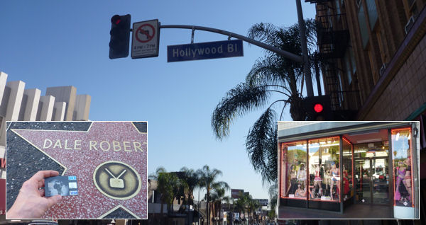 Hollywood Bl and Walk of Fame