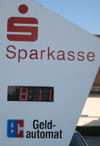 Sparkassen-Automaten-Schild