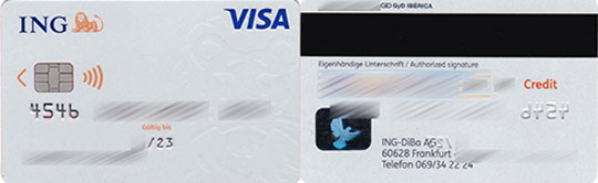 neues Design ING Visa