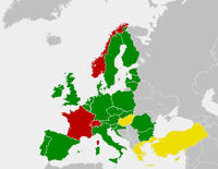Karte: Vermögens­steuer in Europa
