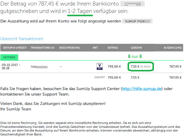 E-Mail von Sumup
